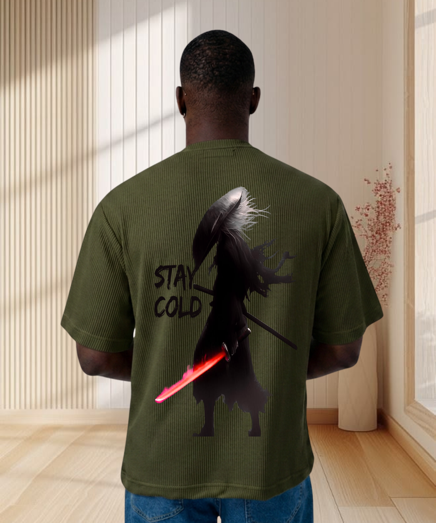 The Cool Samurai ( Unisex Oversized T-Shirt )