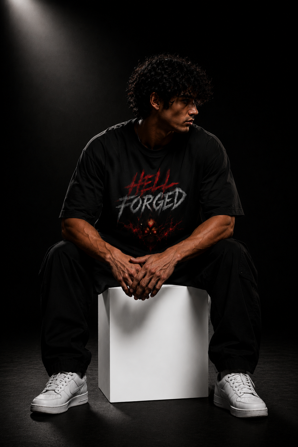 HELL FORGED | 240 GSM Premium Oversized T-Shirt