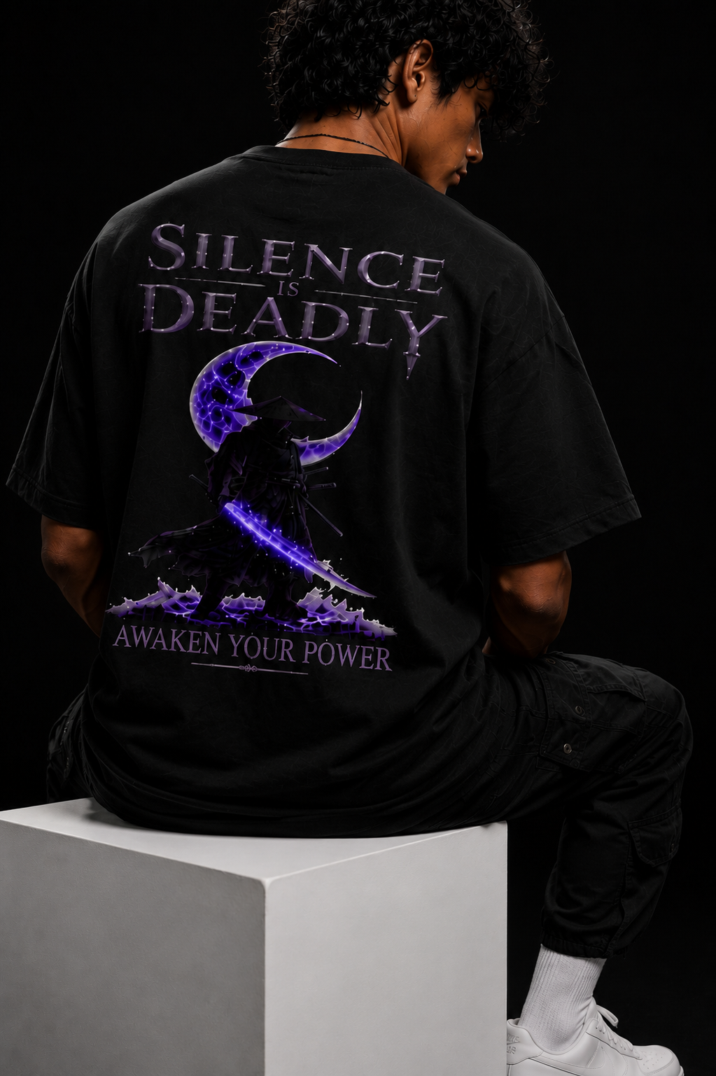 SILENCE IS DEADLY | 240 GSM Premium Oversized T-Shirt
