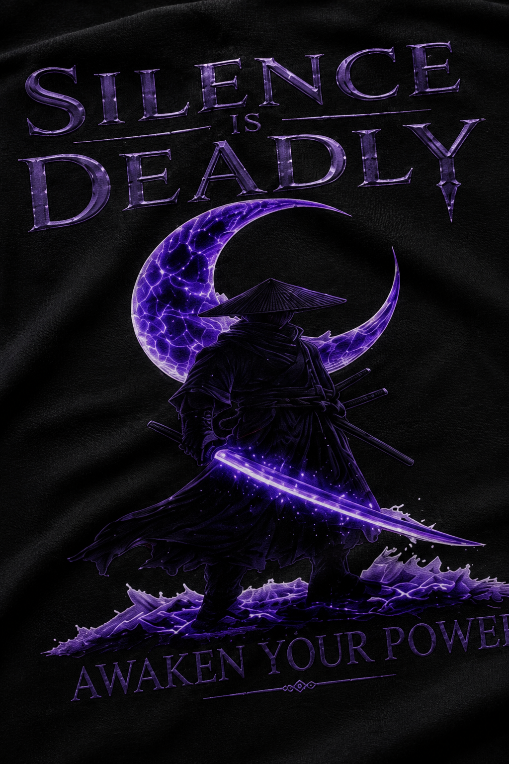 SILENCE IS DEADLY | 240 GSM Premium Oversized T-Shirt
