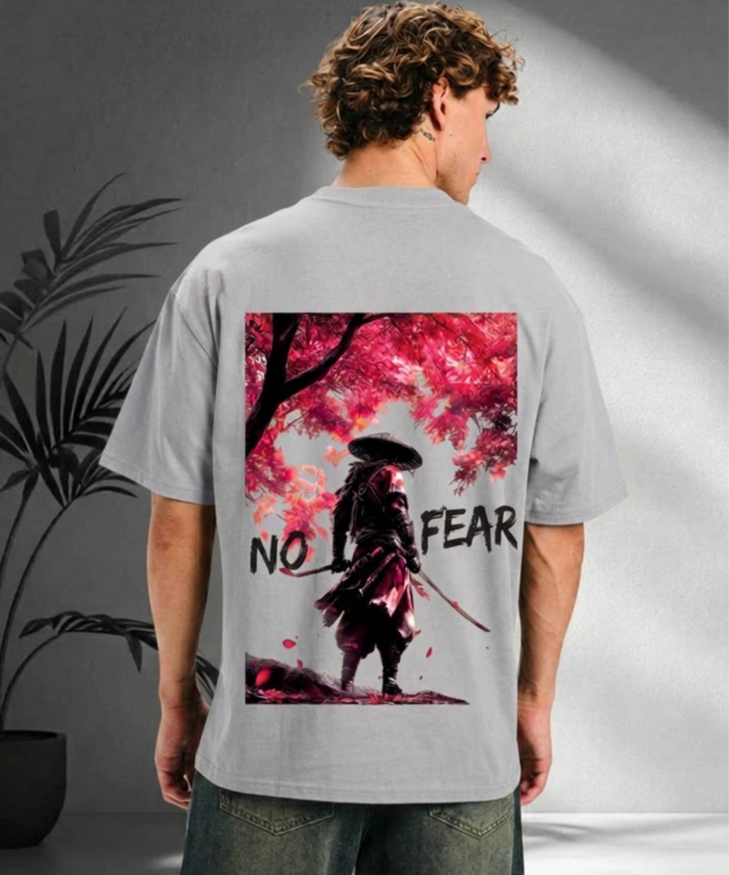 The Samurai With No Fear ( Unisex Oversized T-Shirt )