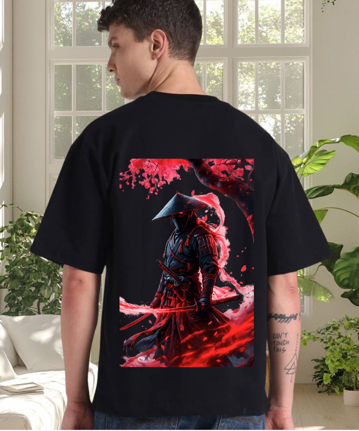 Overpowered Samurai ( Unisex Oversized T-Shirt )